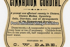 label from medicine bottle - C. W. Dare - drug store - pharmacy - business