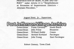 Map-Plan-Report of the Port Jefferson Parking District