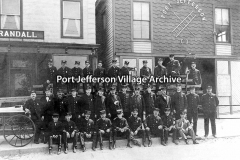 members of the Port Jefferson Fire Department in a 1907 photo by Greene